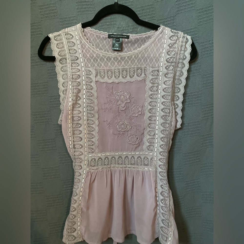 Urban Behavior- Semi Sheer Blouse